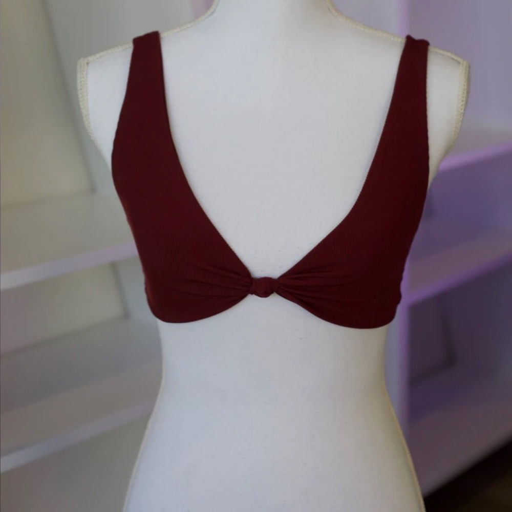Kotomi Swim Burgundy Top S